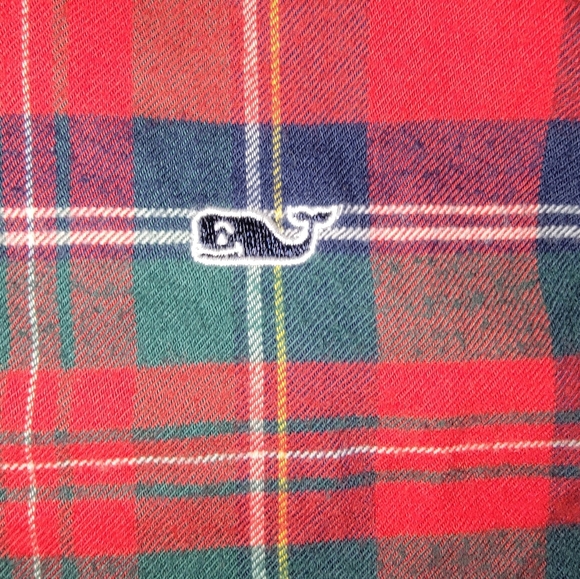 Vineyard Vines Red and Green Plaid Button Down Shirt - Picture 2 of 9